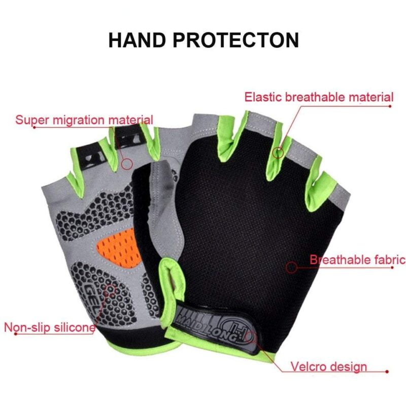 Breathable Slip-free Half-finger Cycling Gloves - Image 11
