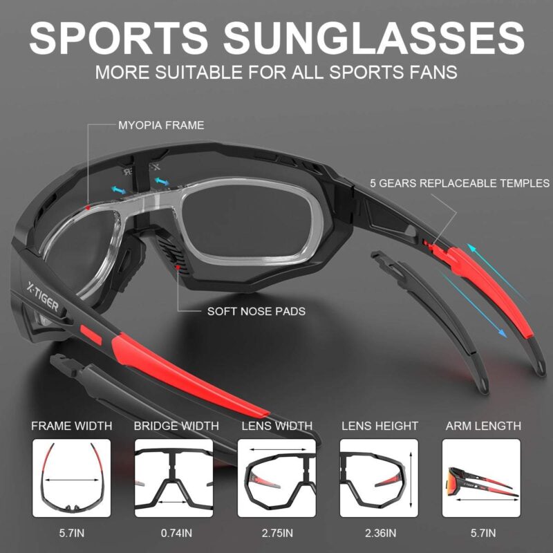 Detachable Protective Sports Glasses with 5 Lenses - Image 4