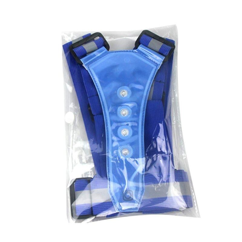 LED Reflective Cycling Running Visibility Vest - Image 6
