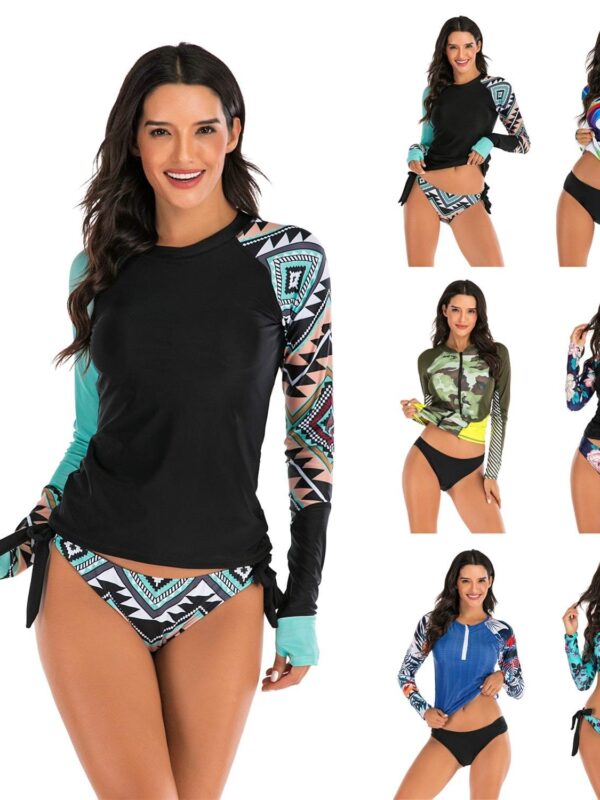 Stylish Lady's Long-sleeve Swimsuit
